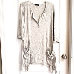 Light Gray tunic with pockets!